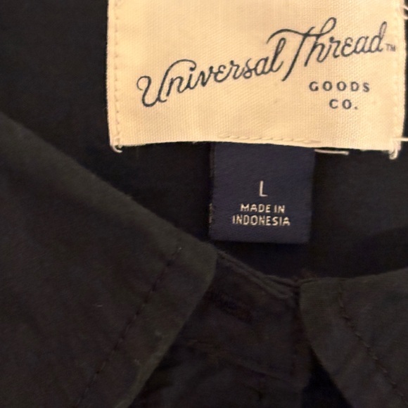 Universal Thread Black Casual Button Down crop jacket size-L - Picture 4 of 4